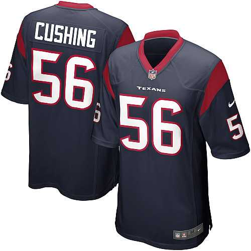 Nike Men & Women & Youth Texans #56 Cushing Navy Team Color Game Jersey